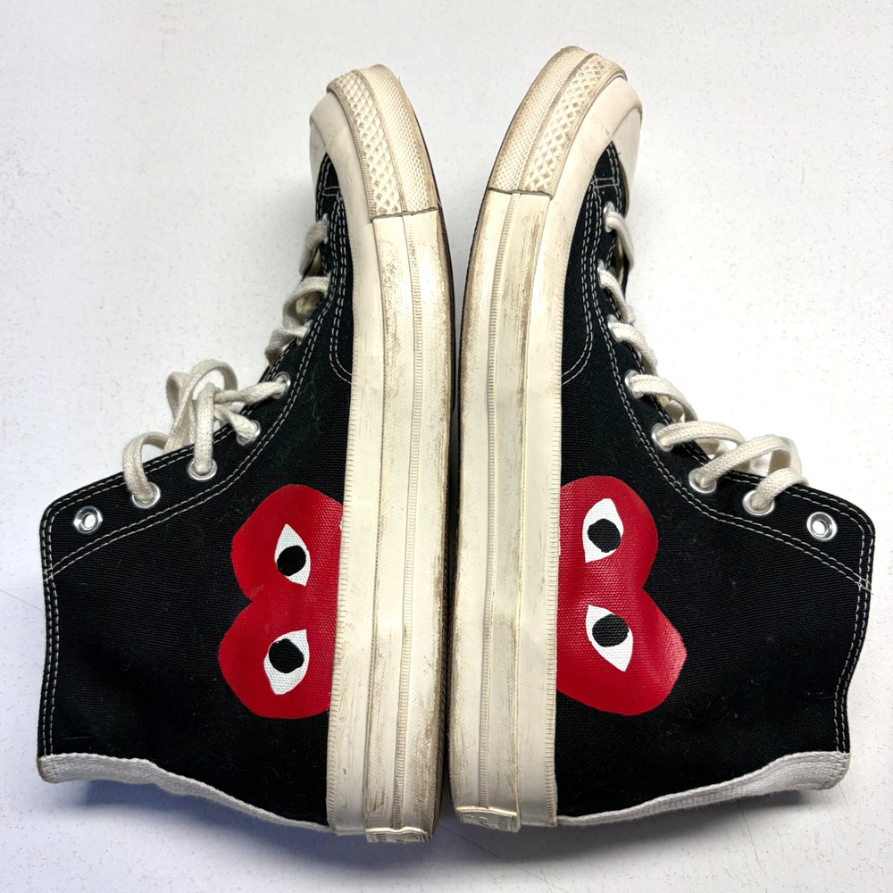 2015 Comme de Garcons Play x Converse Chuck 70 High ‘Black’ size 10